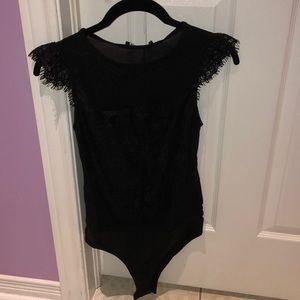 Zara Mesh + Lace Bodysuit